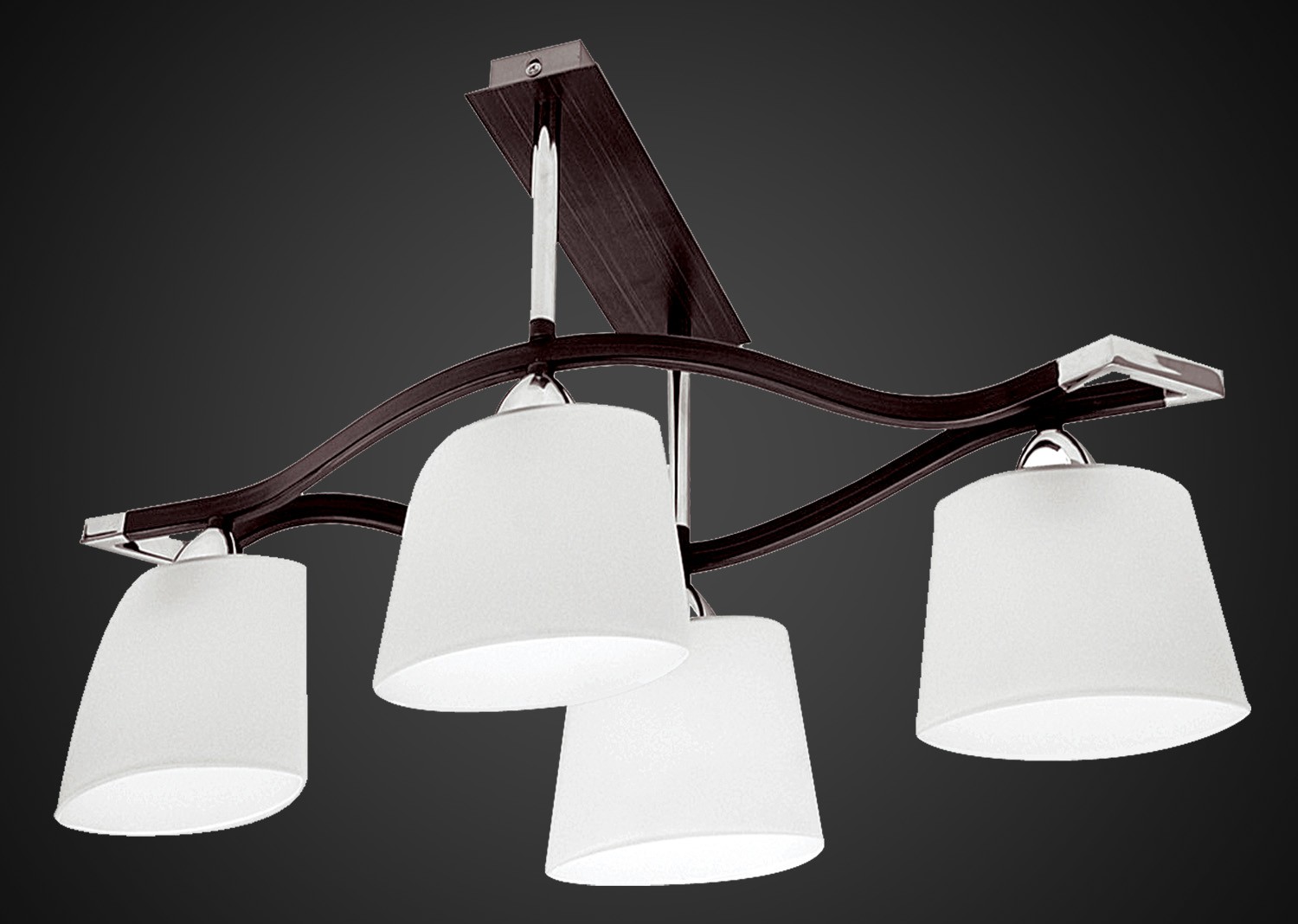 Потолочная люстра Максисвет 2112 1-2112-4-CR+DWE E14