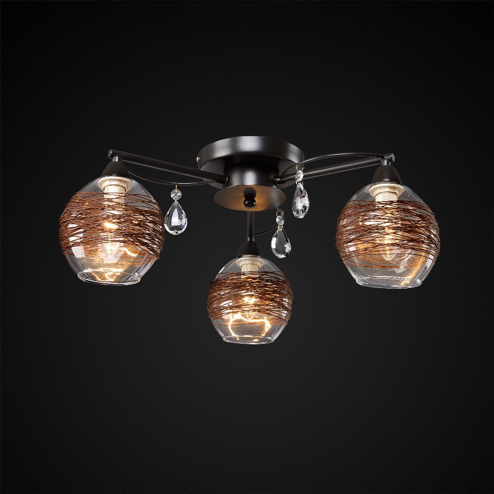 Потолочная люстра Максисвет 3430 1-3430-3-BR E14