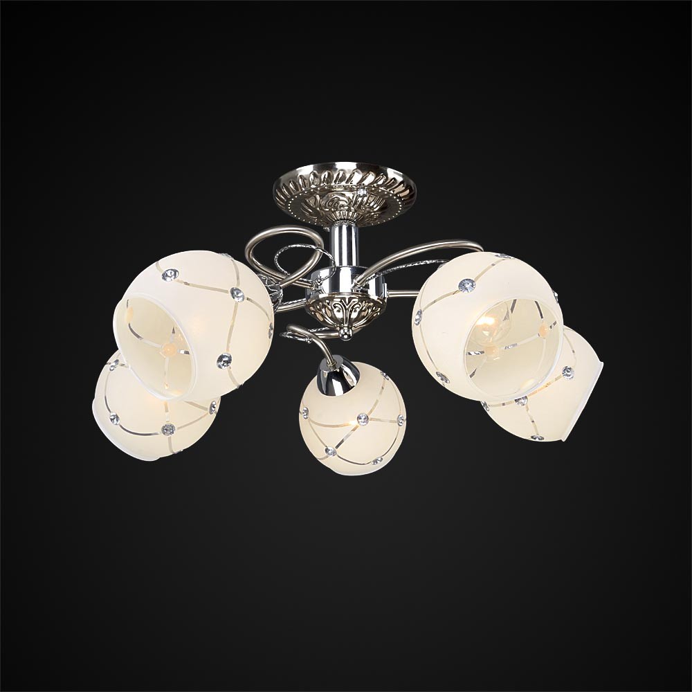 Потолочная люстра Максисвет 9390 1-9390-5-ST+CR E14