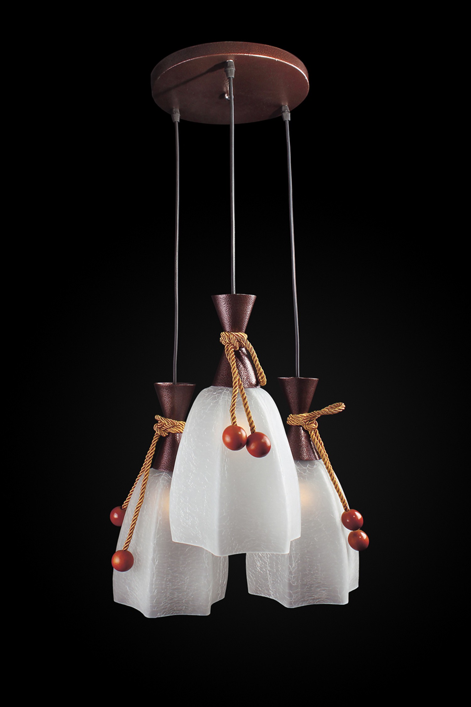 Светильник подвесной Максисвет 2-3003-3-BR E27