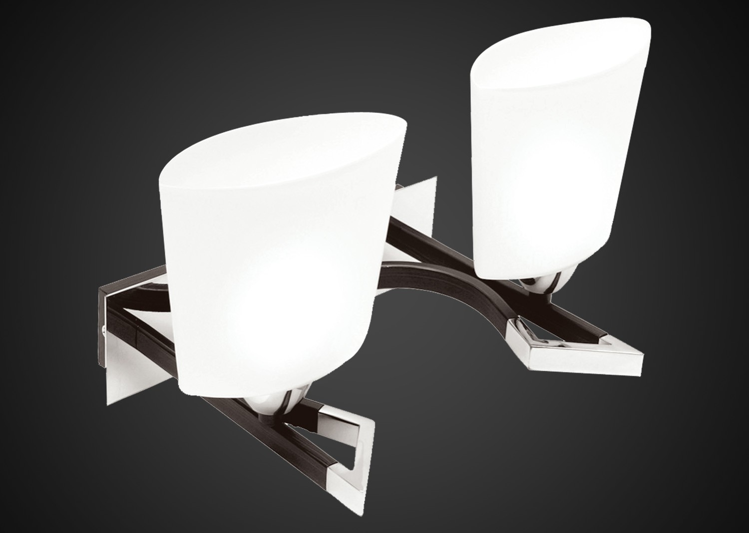 Настенное бра Максисвет 3-2112-2-CR+DWE E14