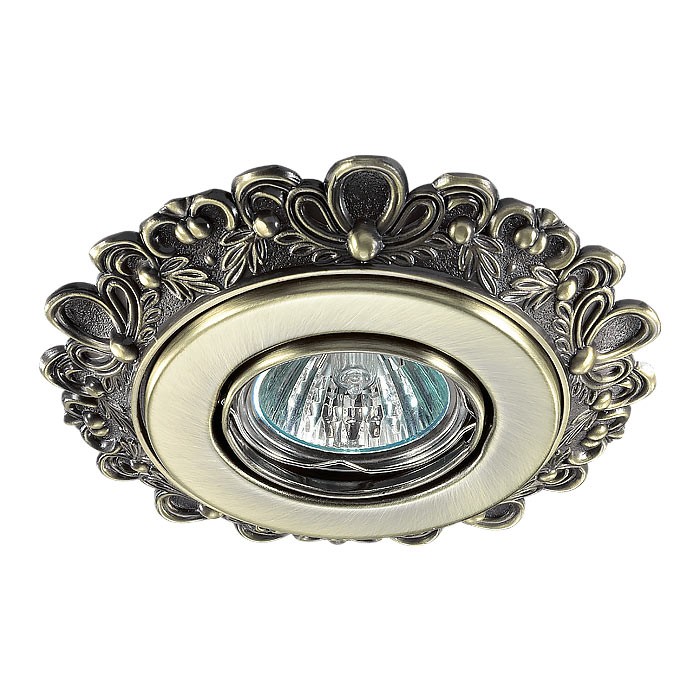 Встраиваемый светильник с узорами Ligna 370268 Novotech