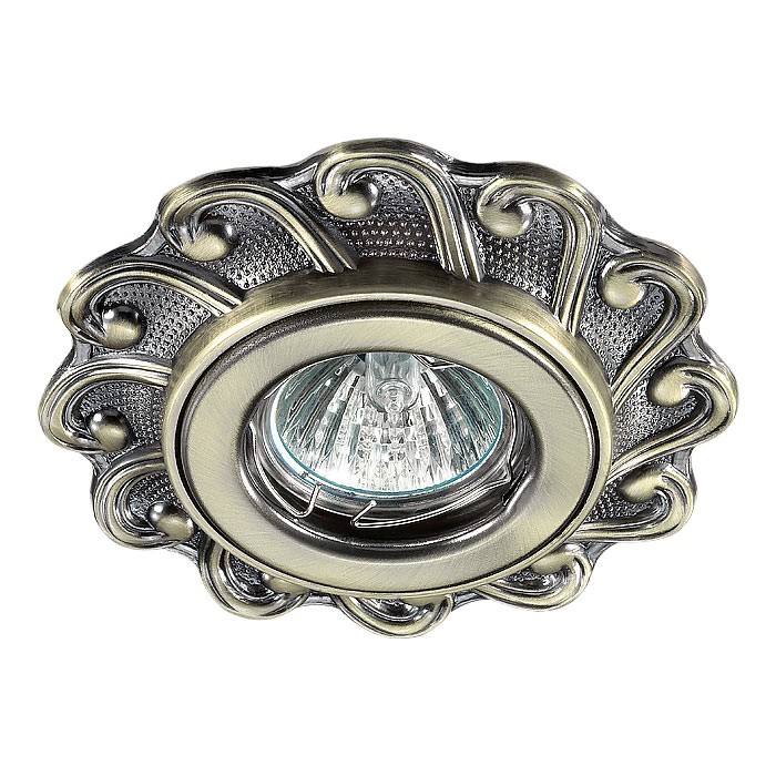 Встраиваемый светильник с узорами Ligna 370264 Novotech