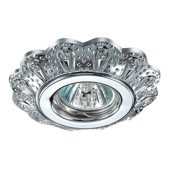 Встраиваемый светильник с узорами Grain 370300 Novotech