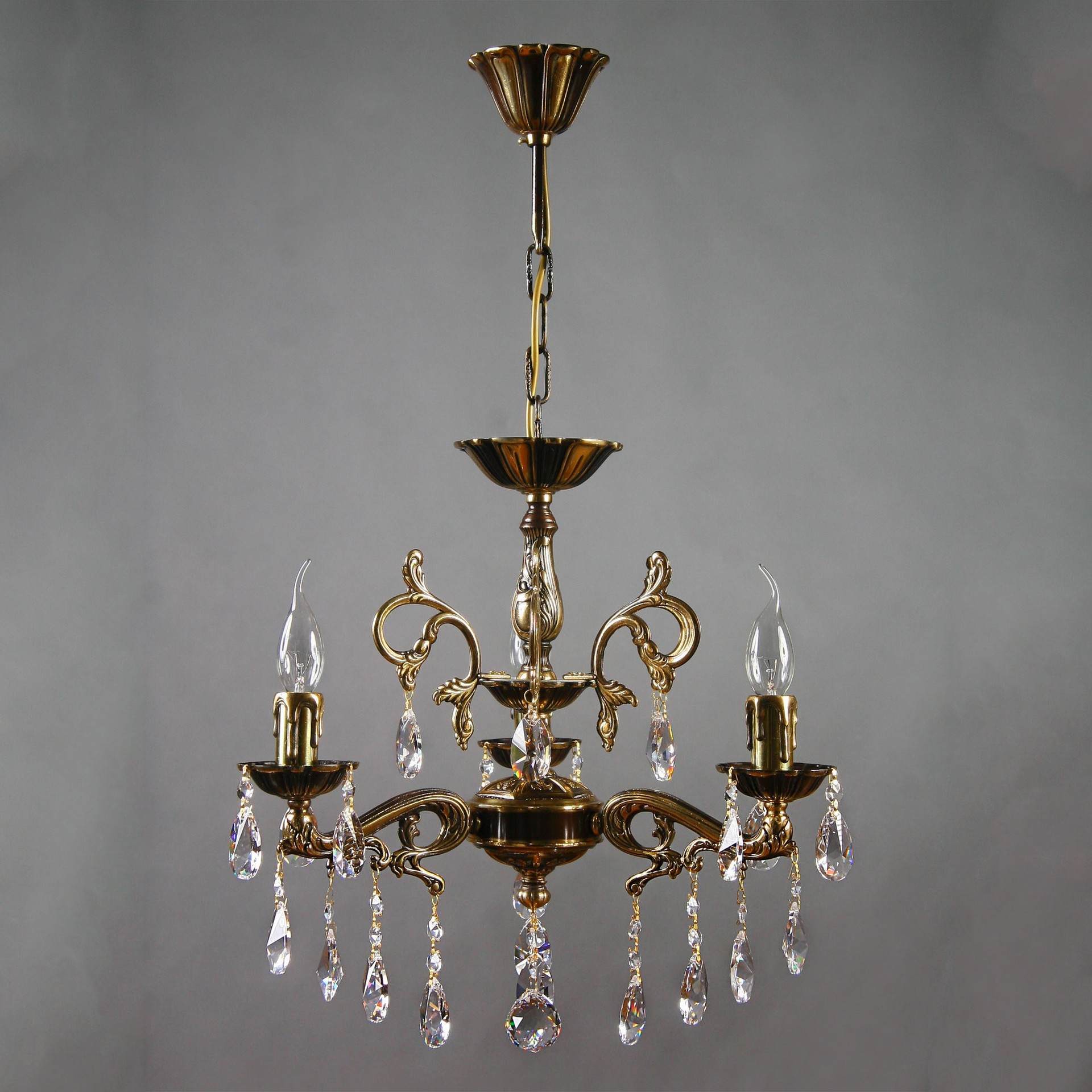 Подвесная люстра Ambiente Leon 2128/3 PB Tear drop