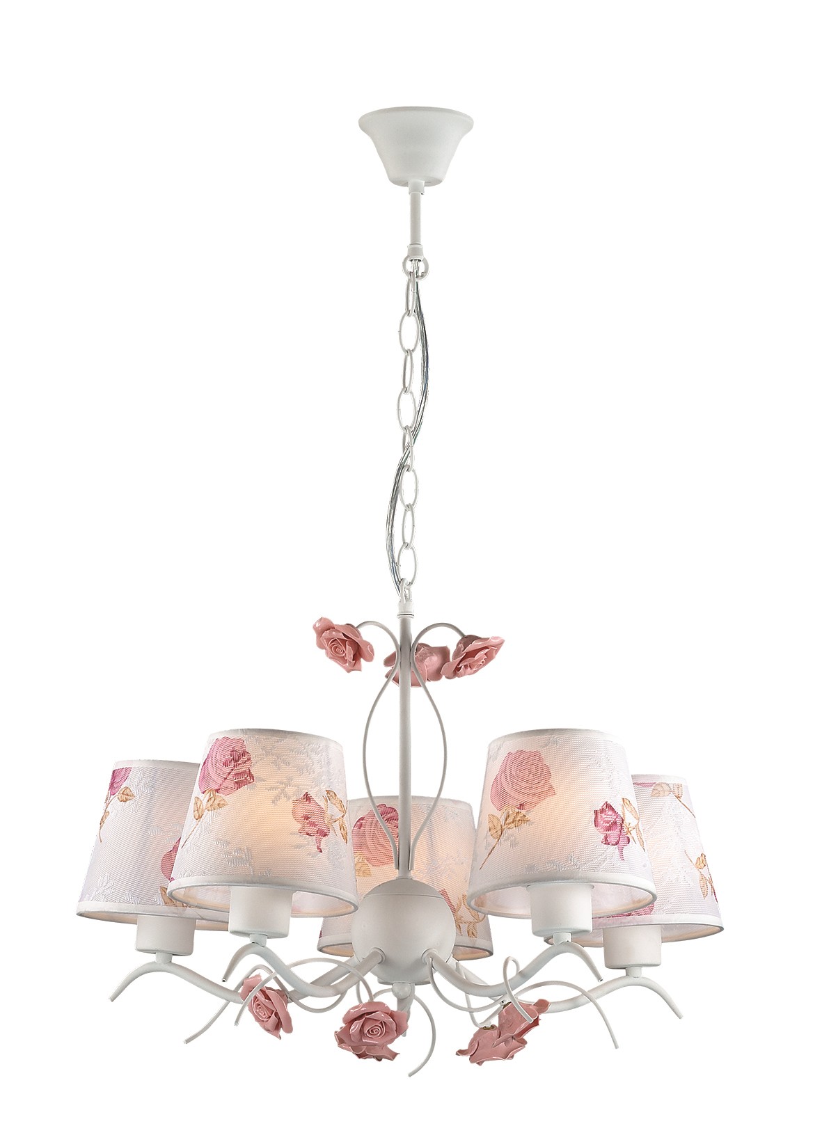Люстра подвесная с цветочками Rosali 3091/5 Lumion
