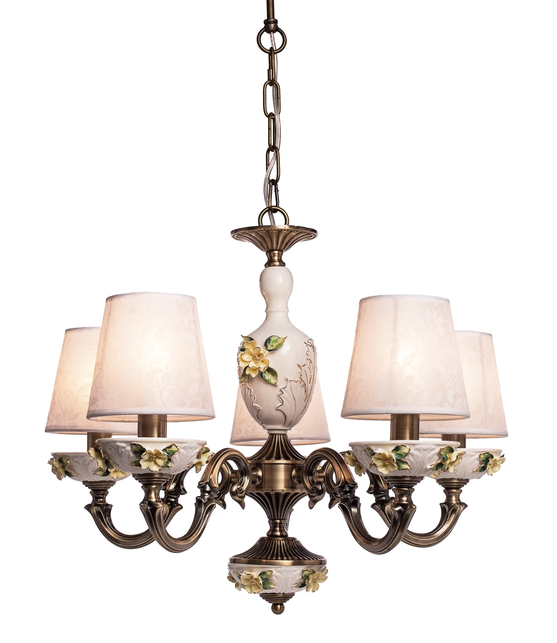 Люстра подвесная с цветочками Florence 719.53.5 SilverLight