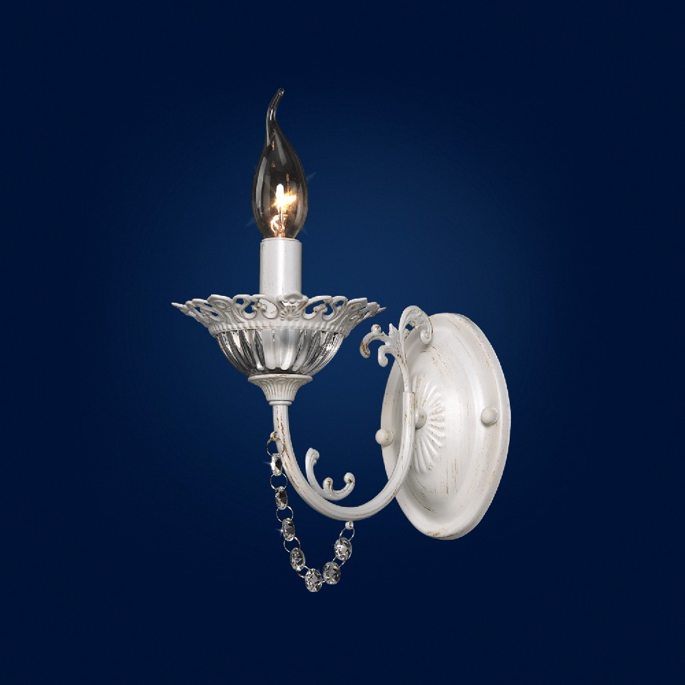 Настенное бра Максисвет 3-8431-1-WH+GL E14