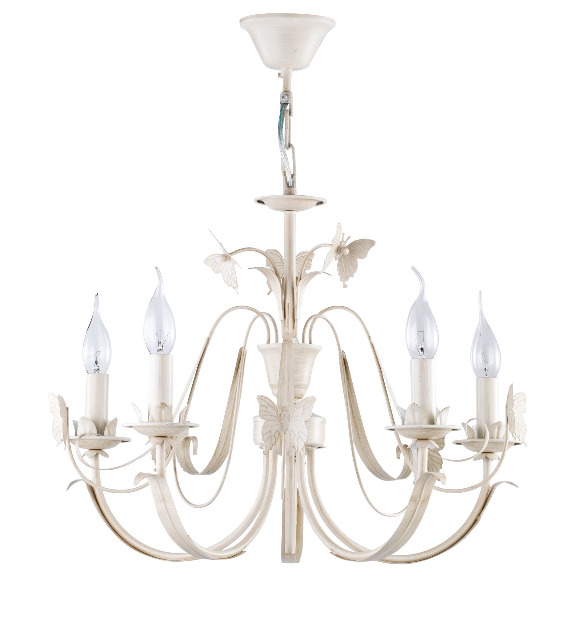 Люстра с бабочками Farfalla FR3043-PL-05-BG Freya