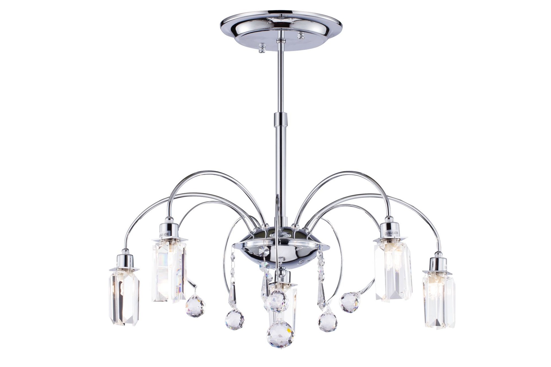 Люстра на штанге Freya Fountain FR5605-CL-05-CH