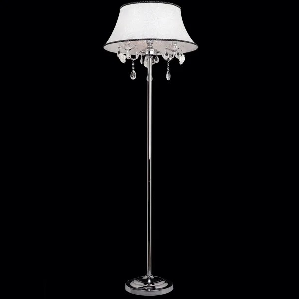Торшер Eurosvet 3145 3145/3F хром/прозрачный хрусталь Strotskis