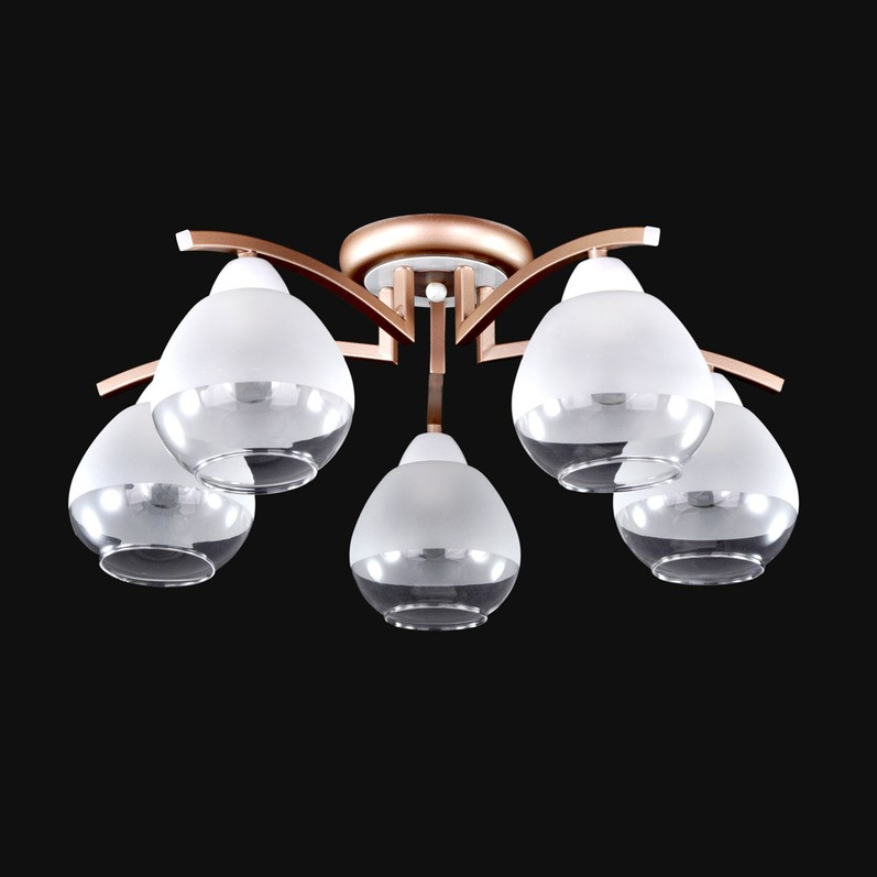 Потолочная люстра Максисвет 3020 1-3020-5-mattFG+WH E27