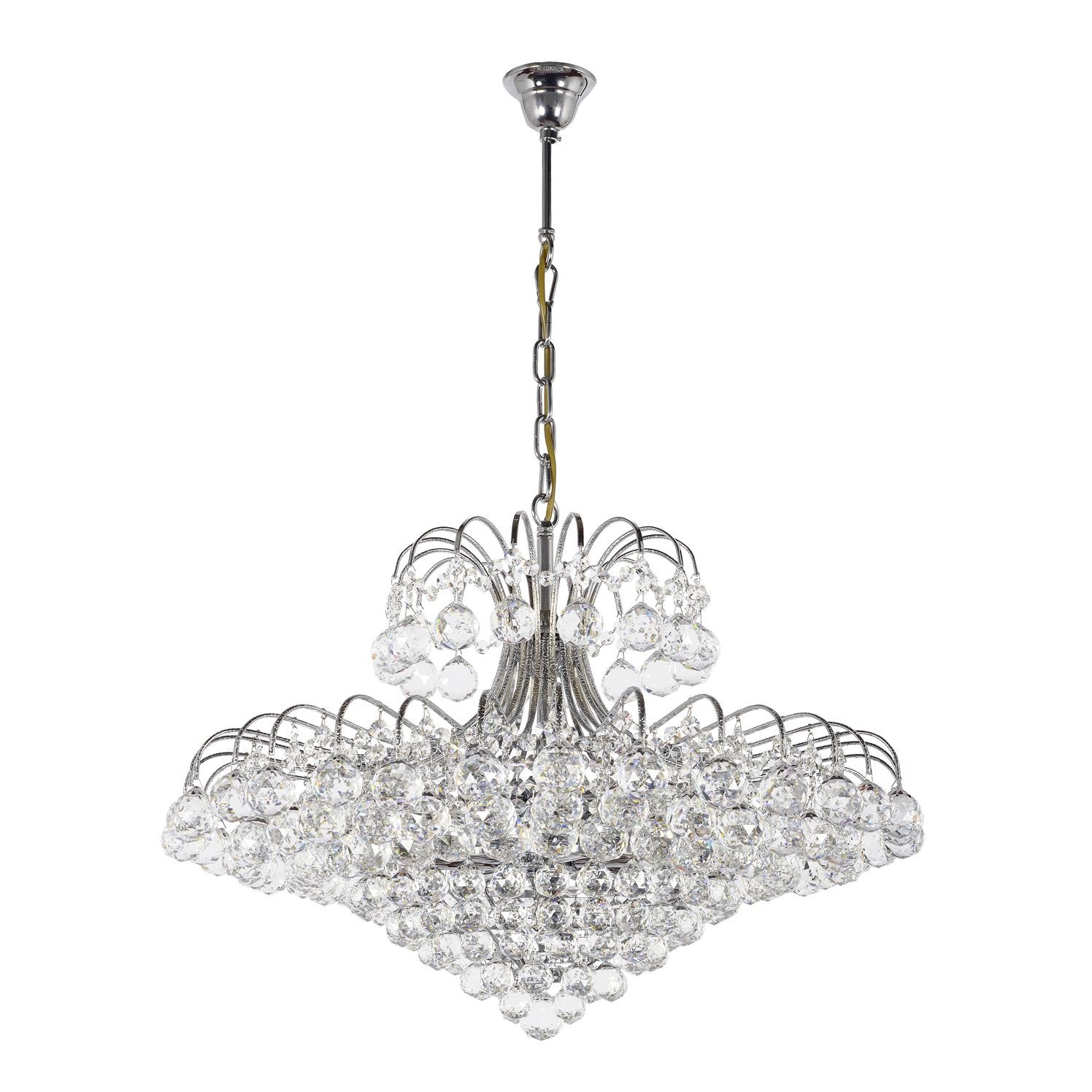 Подвесная хрустальная люстра Civetta Arti Lampadari Civetta E 1.5.66.100 N