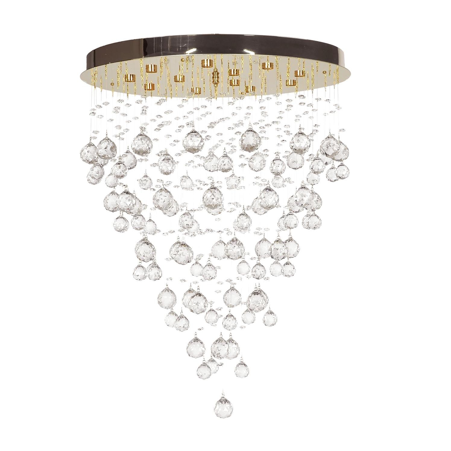 Потолочная хрустальная люстра Arti Lampadari Flusso Flusso H 1.4.55.615 G