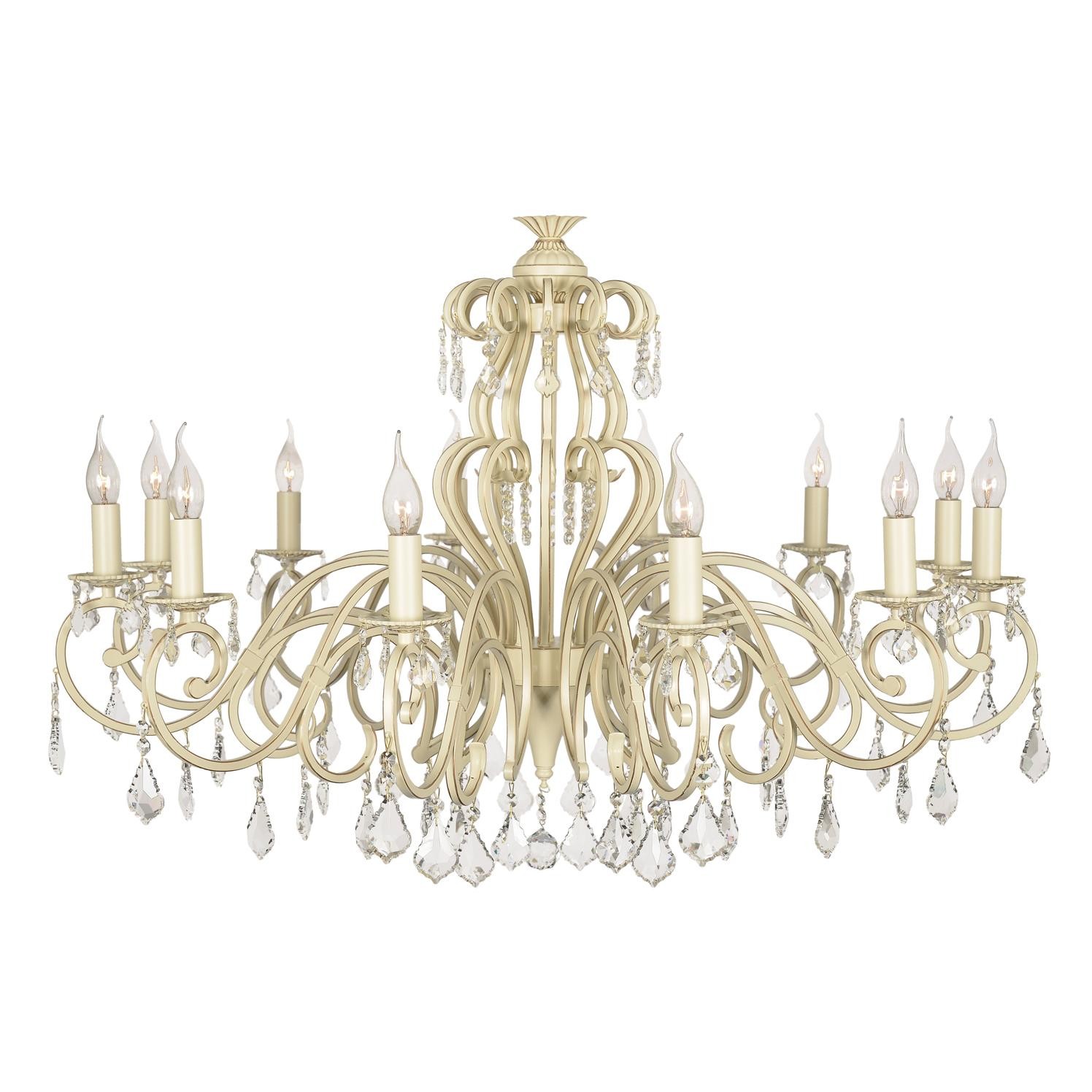 Подвесная хрустальная люстра Gioia Arti Lampadari Gioia E 1.1.12.602 CG