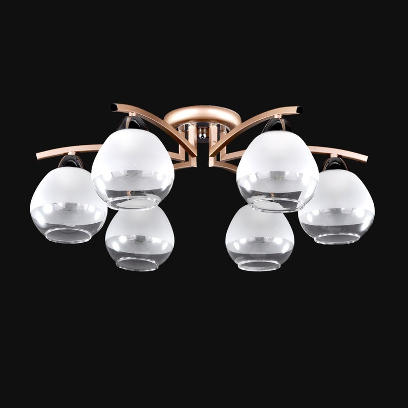 Потолочная люстра Максисвет 3020 1-3020-6-mattFG+CR E14