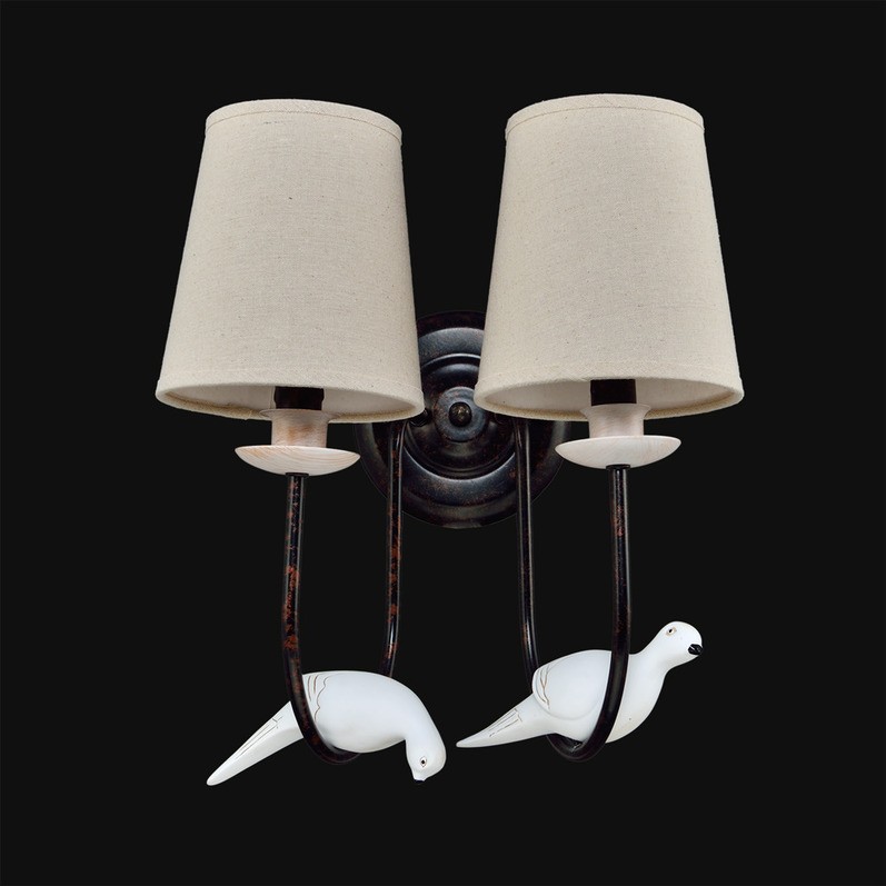 Бра с птичками 4901 3-4901-2-BR+BG E14 Максисвет