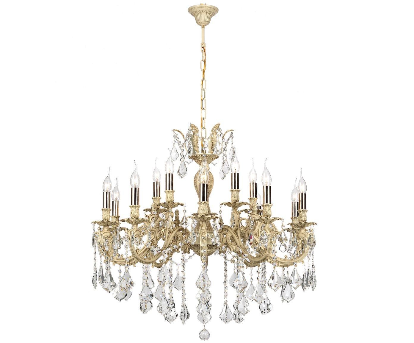 Подвесная хрустальная люстра Barletta Lucia Tucci BARLETTA 122.10.5 cream white