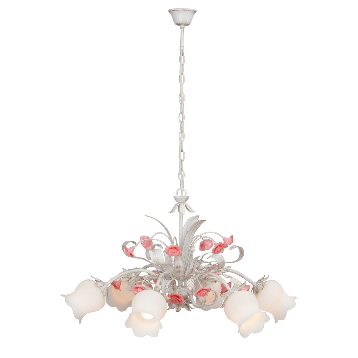 Люстра подвесная с цветочками V1685 V1685-0/6 Vitaluce Premium
