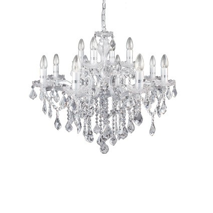 Подвесная хрустальная люстра Florian Ideal Lux FLORIAN SP12 CROMO