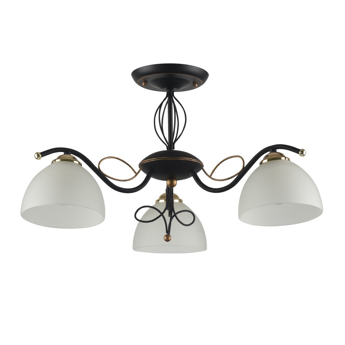 Потолочная люстра ID lamp Ragia 554/3PF-Blackpatina