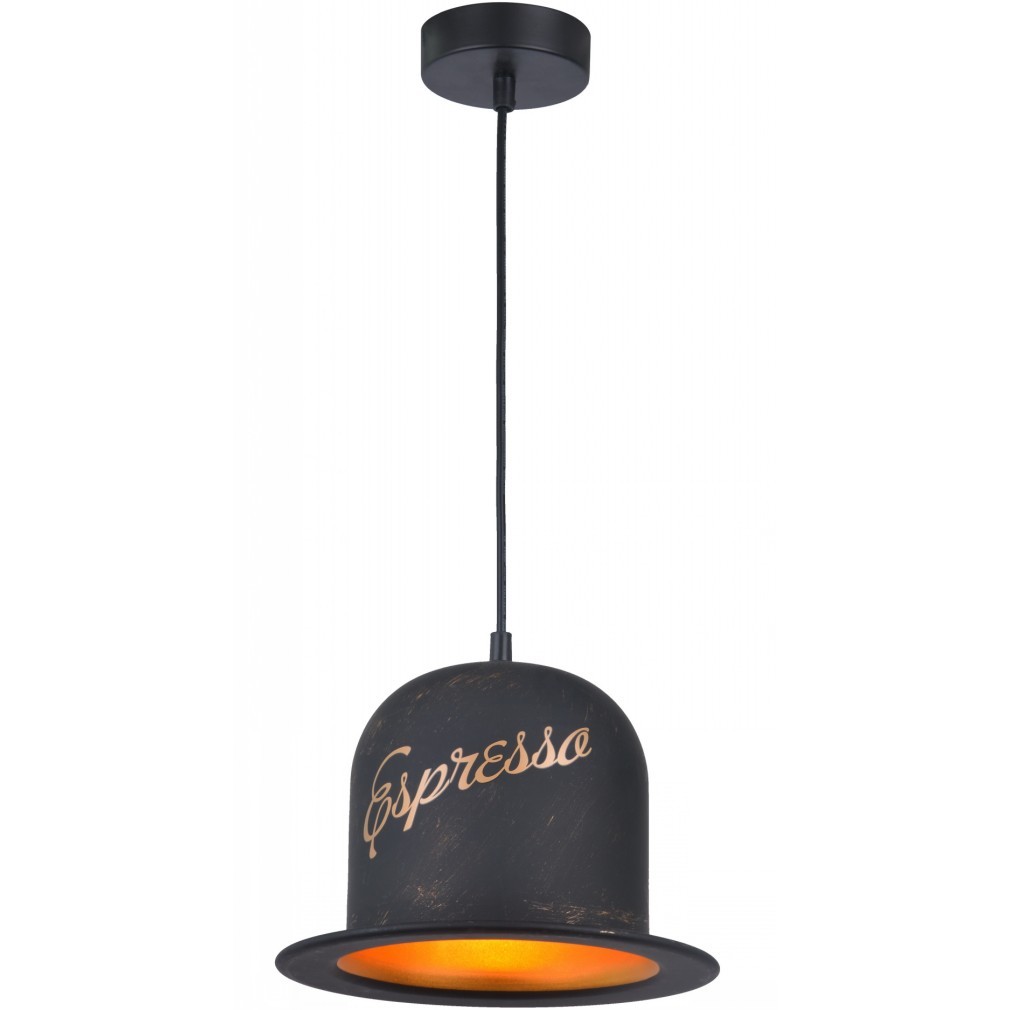 Подвесной светильник в форме цилиндра Caffe A5064SP-1BN Arte Lamp