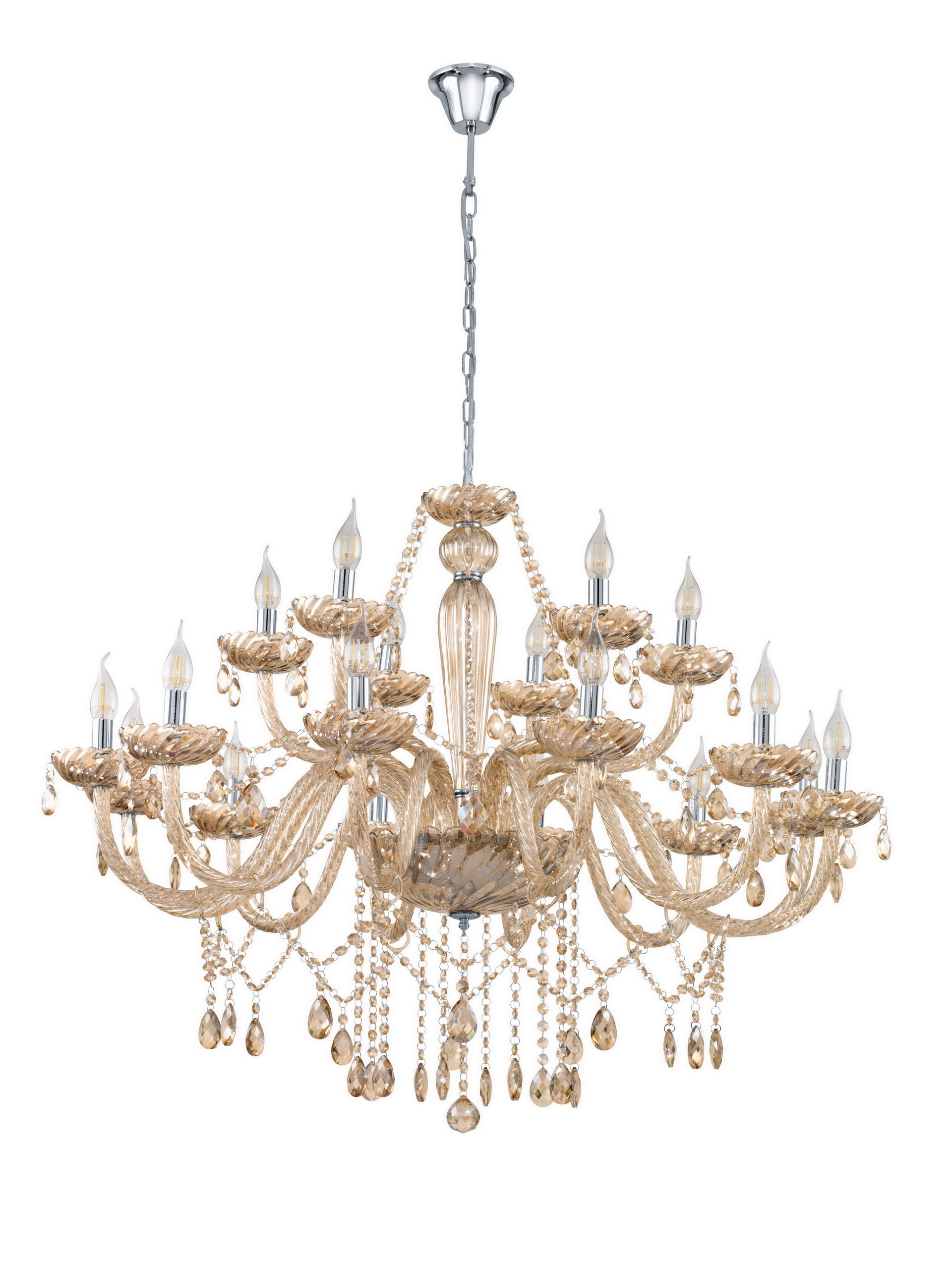 Подвесная хрустальная люстра Basilano Eglo 39095