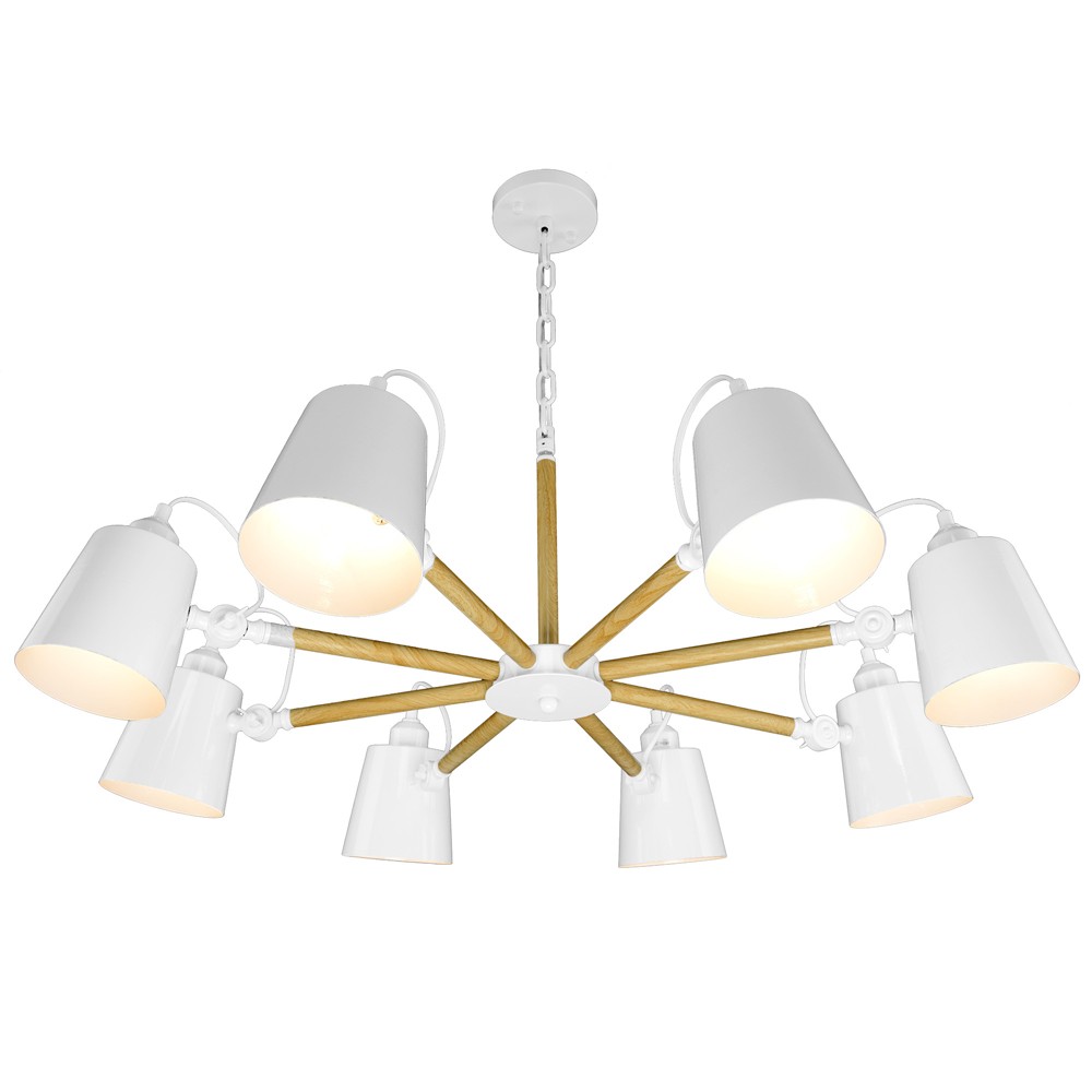 Подвесная люстра RiForma Draft 5154 2-5154-8-WH+WE E27