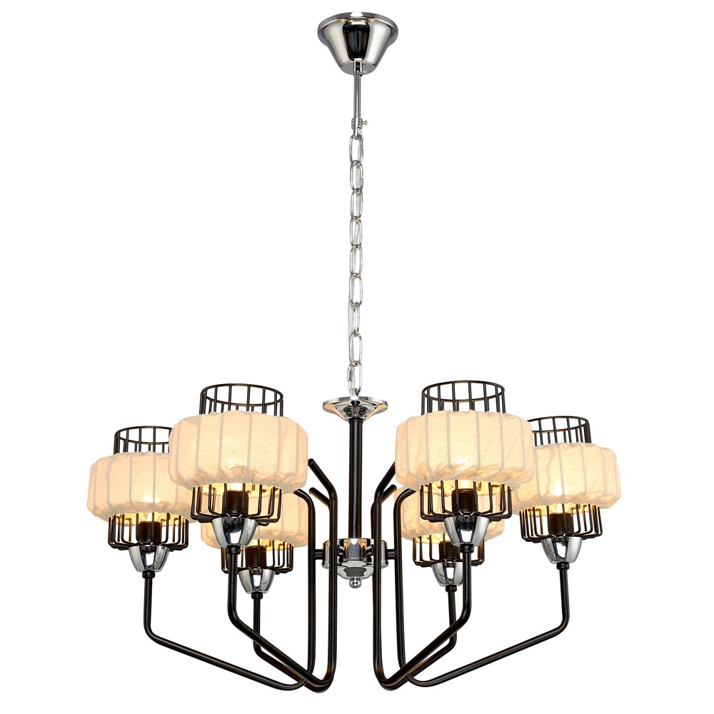 Подвесная люстра RiForma Spirit 8712 2-8712-6-BK+CR E14