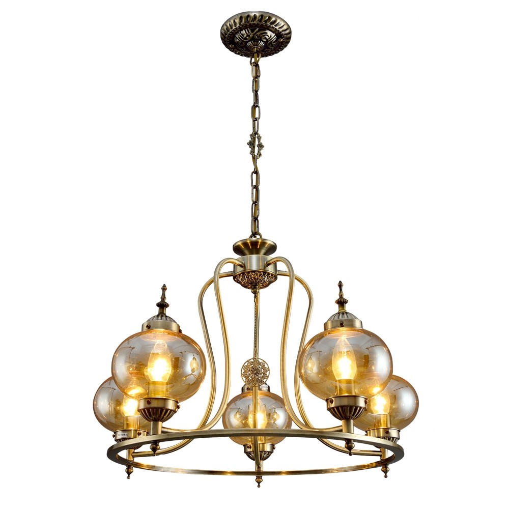 Подвесная люстра Максисвет 2-4401-5-AB E14