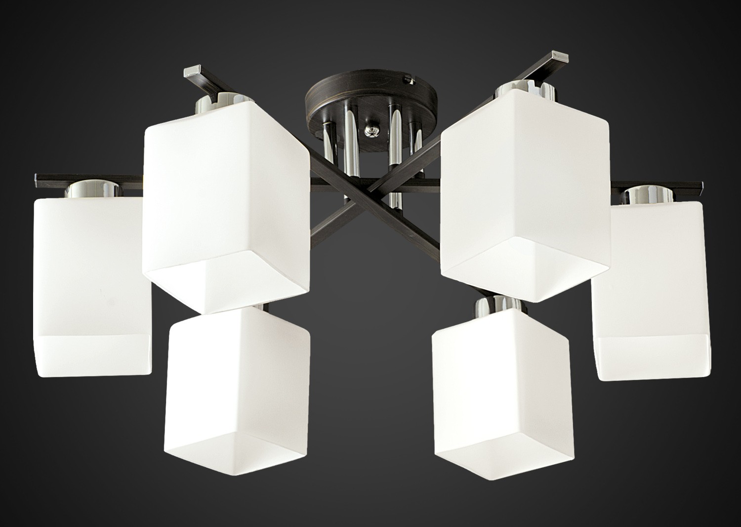 Потолочная люстра Максисвет 6101 1-6101-6-CR+DWE E27