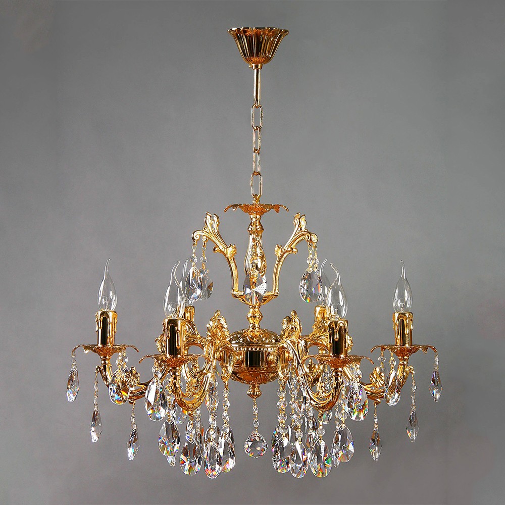 Подвесная хрустальная люстра Granada Ambiente 2118/6 OR Tear Drop