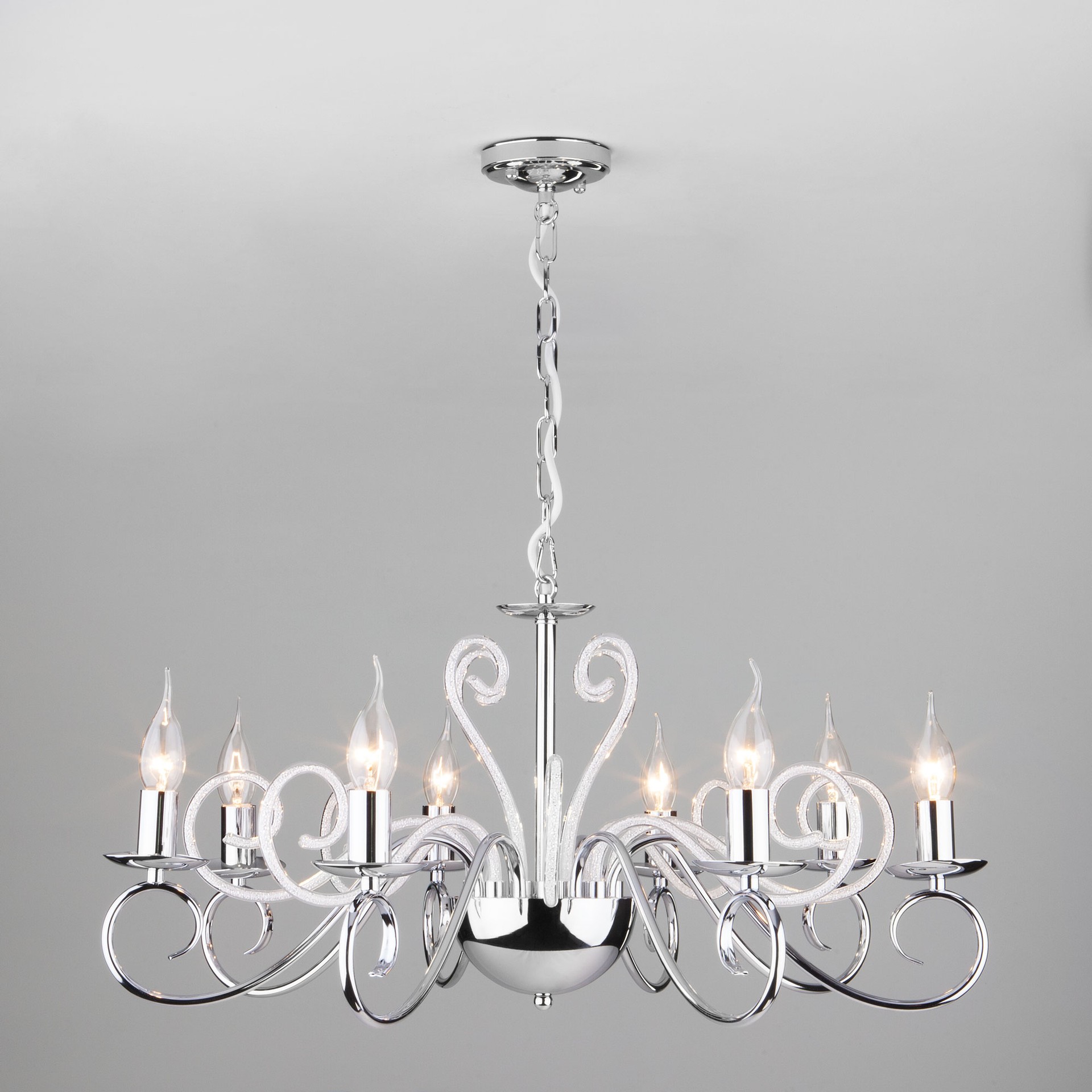 Подвесная люстра Eurosvet Silva 60090/8 хром