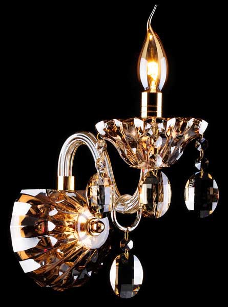 Настенное бра Eurosvet 3162 3162/1 золото/тонированный хрусталь Strotskis