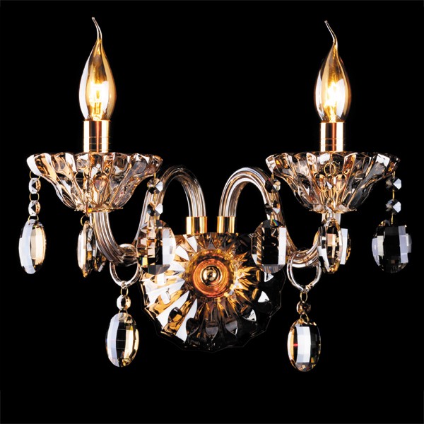 Настенное бра Eurosvet 3162 3162/2 золото/тонированный хрусталь Strotskis