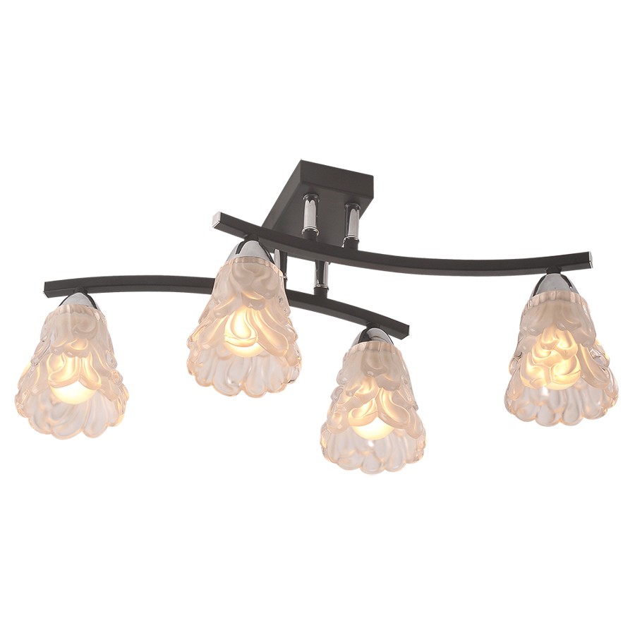 Потолочная люстра ID lamp Atlanta 217/4PF-Blackchrome