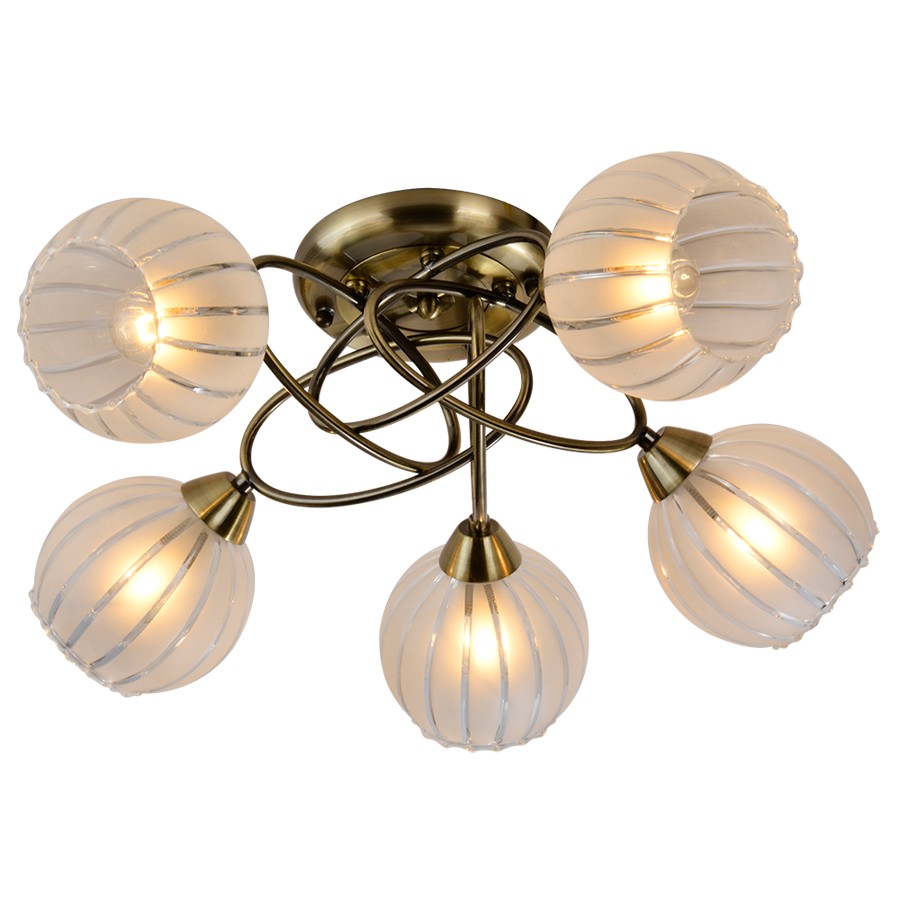 Потолочная люстра ID lamp Bellevue 230/5PF-Oldbronze