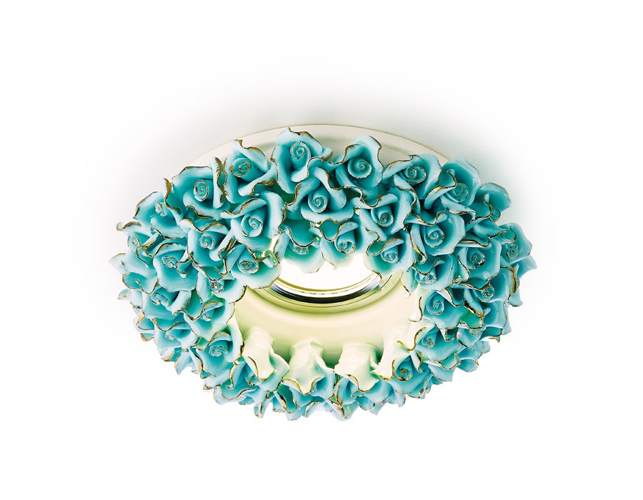 Встраиваемый светильник с цветочками Design D5505 BL/G Ambrella