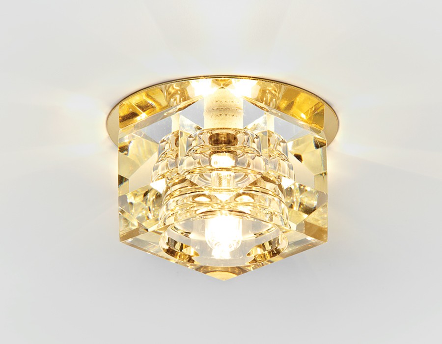 Встраиваемый светильник Ambrella Design D605 CL/G