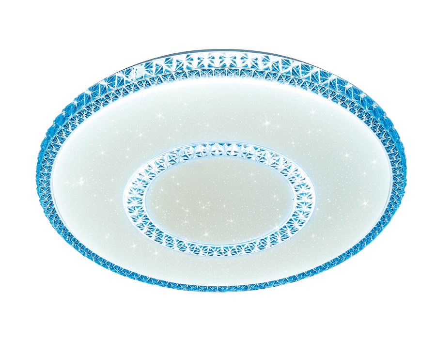 Потолочный светодиодный светильник Ambrella Orbital Crystal F99 BL 96W D500