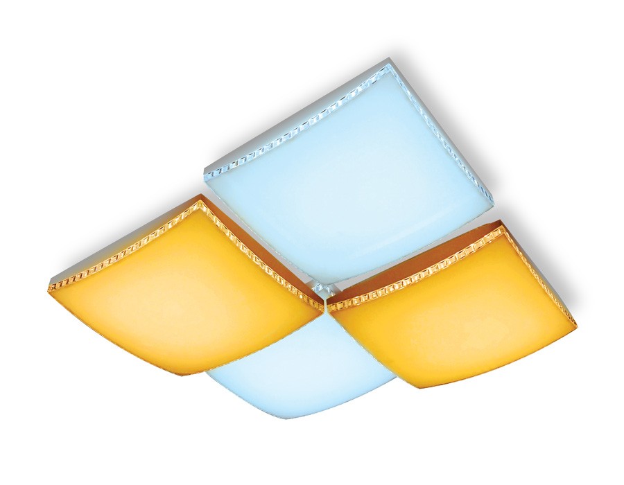 Потолочный LED светильник Ambrella Orbital Parus FP2324 WH 128W D480*480