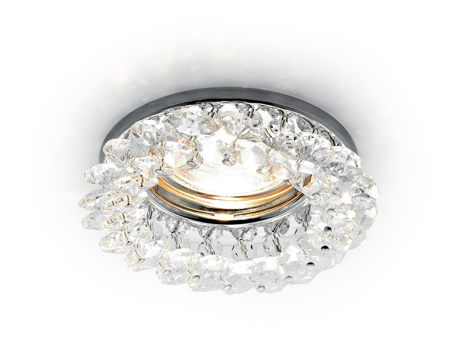 Встраиваемый светильник Ambrella Crystal K206 CL/CH