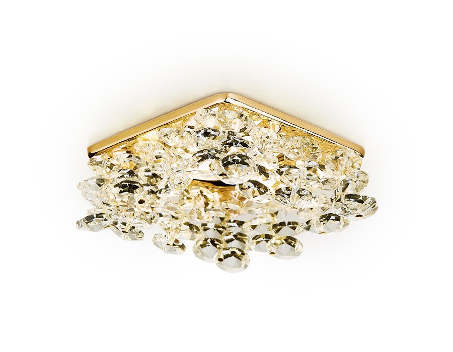 Встраиваемый светильник Ambrella Crystal K309 CL/G