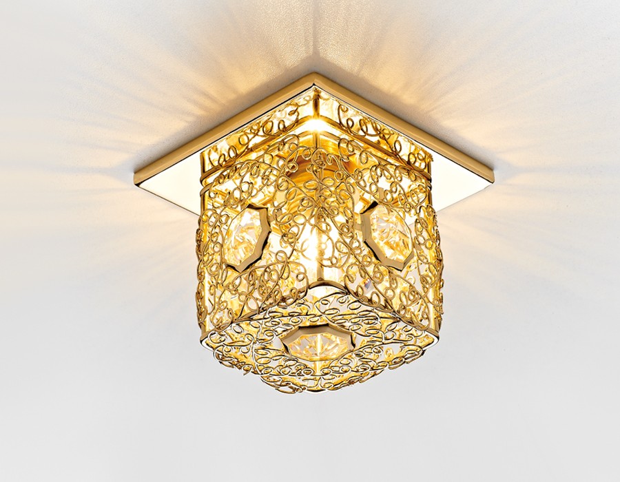 Встраиваемый светильник Ambrella D1003 G/CL