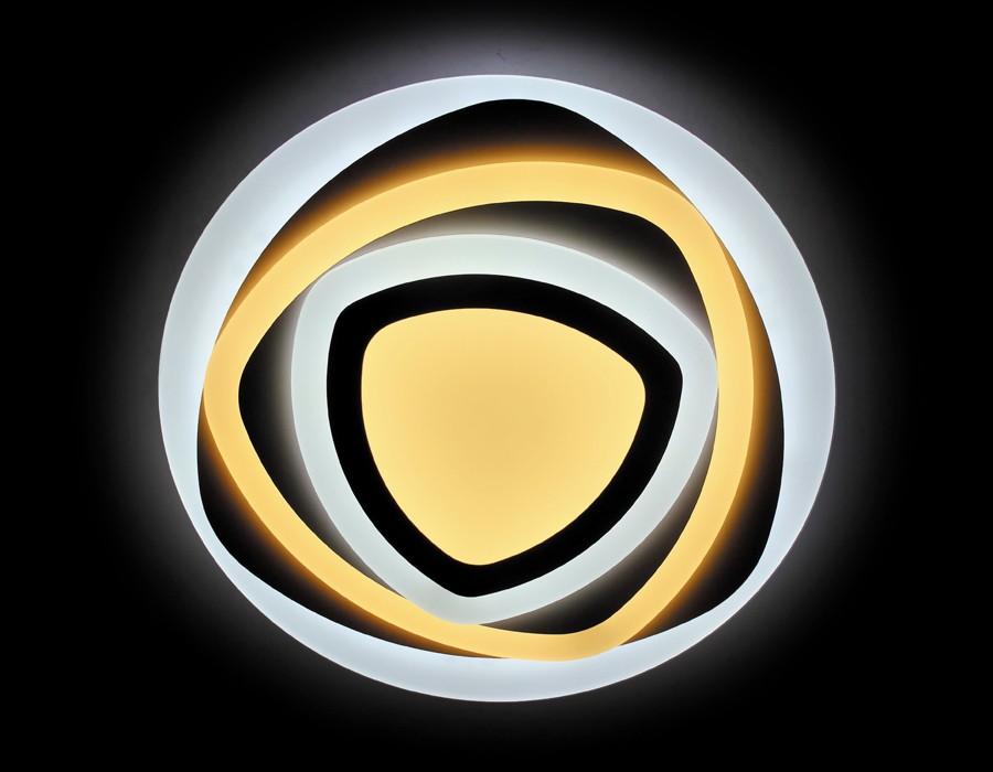 Потолочный светодиодный светильник Ambrella Orbital Acrylic FA90 WH 140W D500