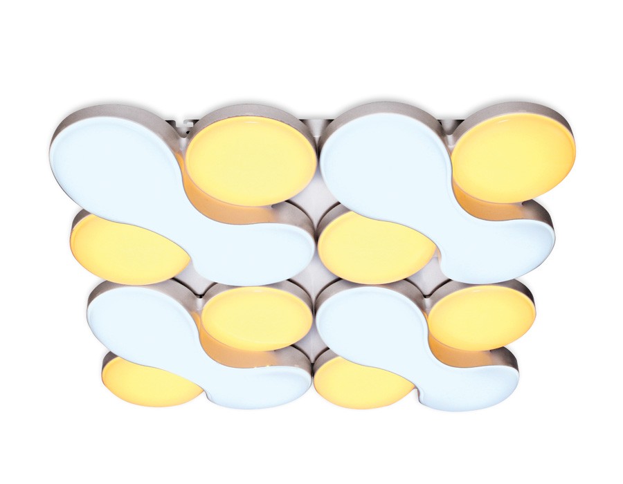 Потолочный LED светильник Ambrella Orbital Granule FG1066/4 WH 208W D720*720