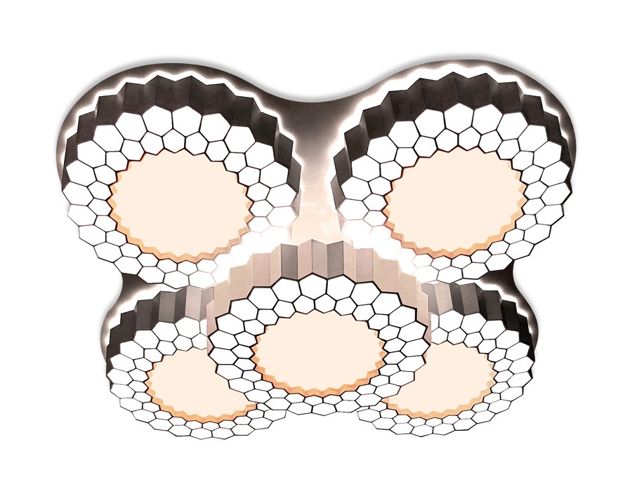 Потолочная люстра с пультом Orbital Hi-Tech Ambrella FH13/5 WH 160W D550*550