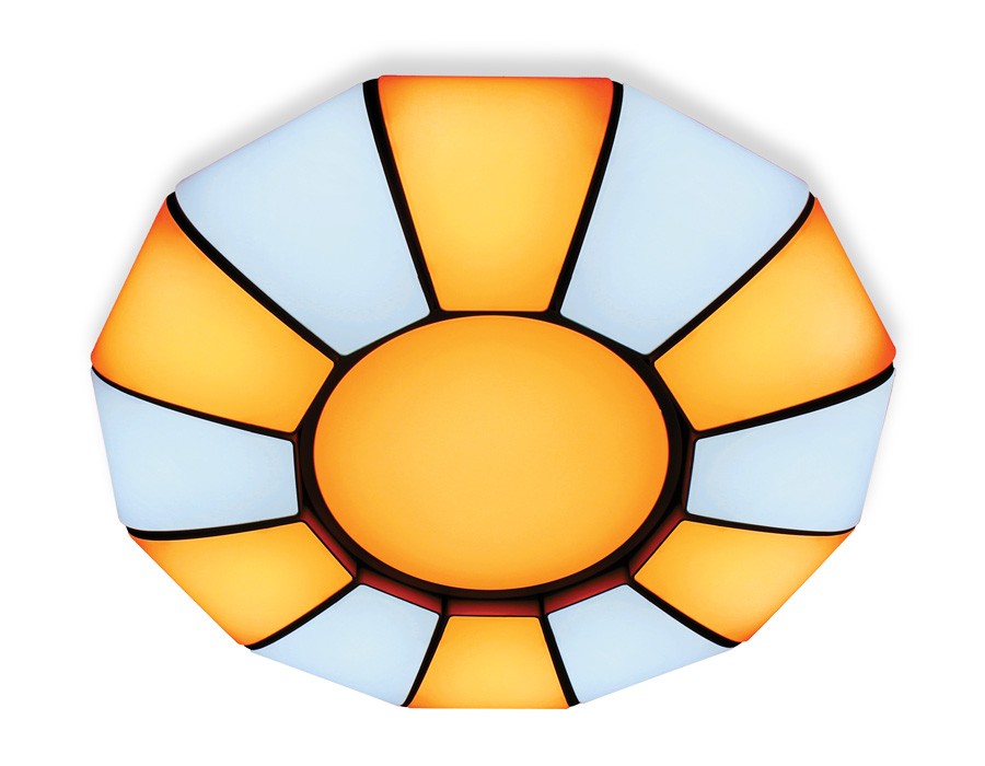 Потолочная люстра с пультом Orbital Parus Ambrella FP2311 WH 114W D480