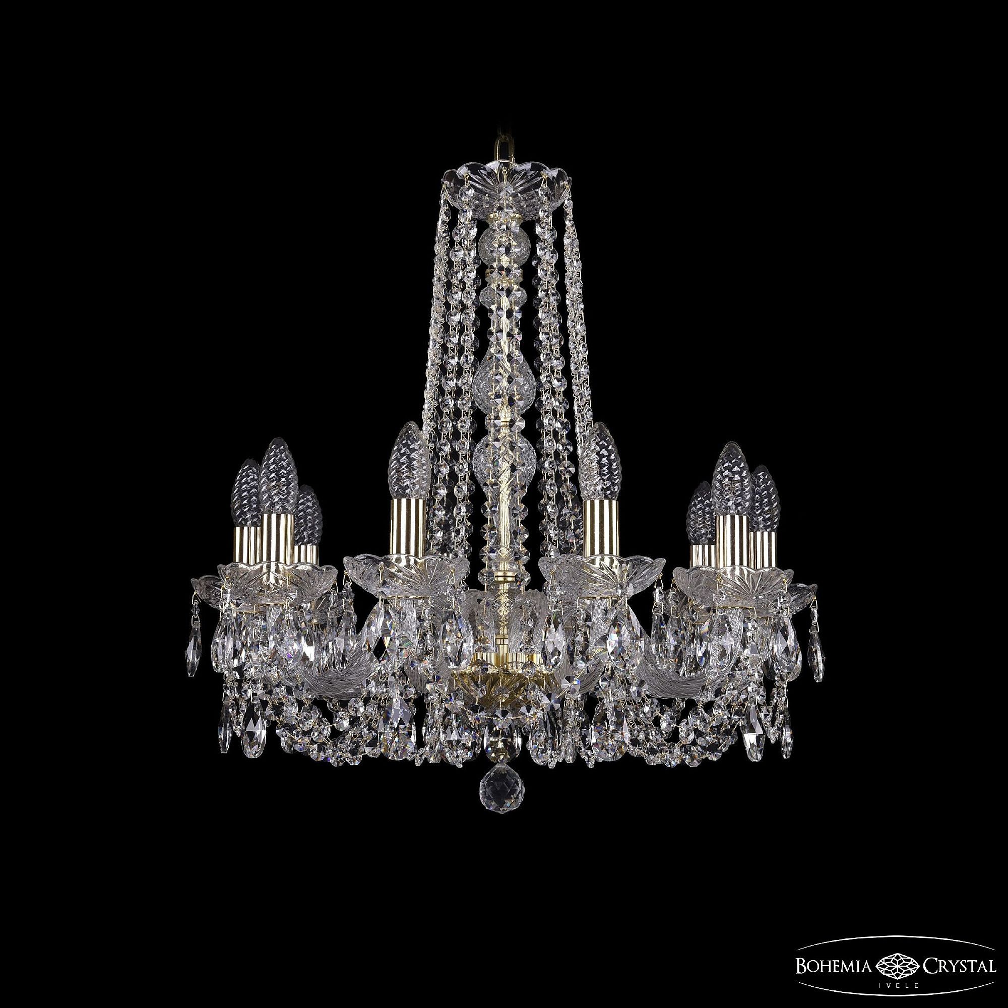 Подвесная хрустальная люстра 1402 Bohemia 1402/10/195/h-58 G