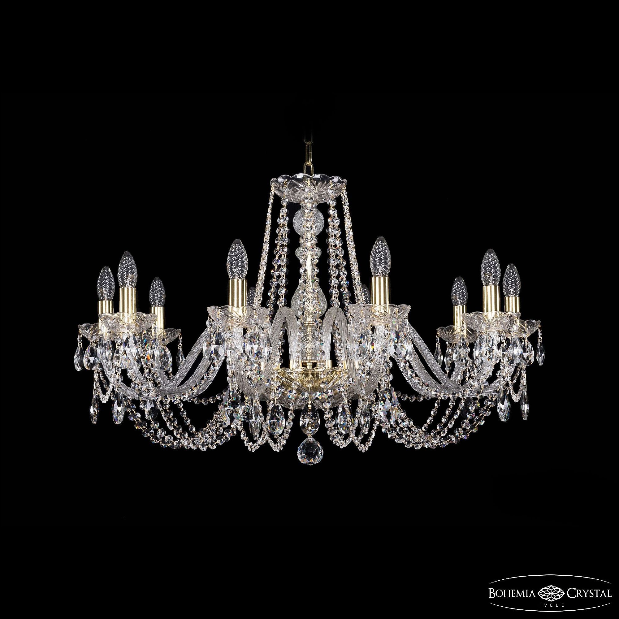 Подвесная хрустальная люстра 1402 Bohemia 1402/10/300 G